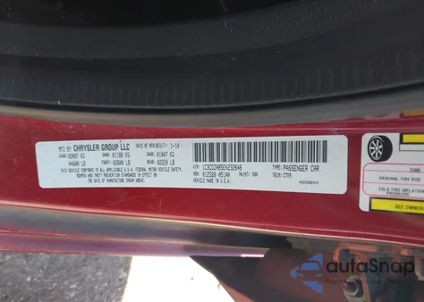 2014 Dodge Avenger Se z USA, uszkodzony, nr VIN 1C3CDZAB5EN232646